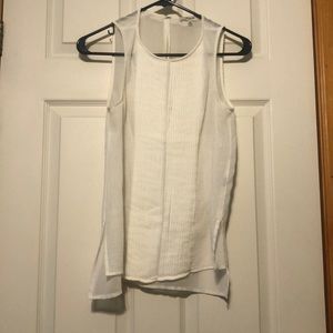 Madewell Sheer White Tank Top - Sz XS